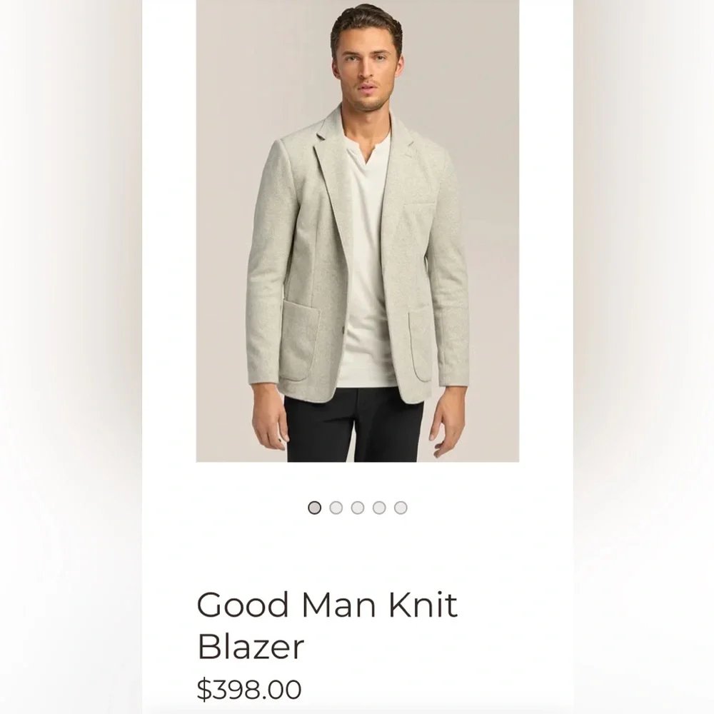 EUC Good Man Knit Blazer Tan